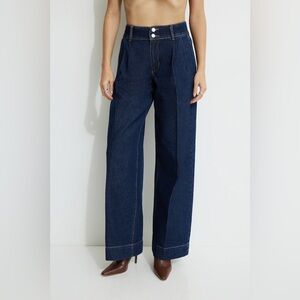 BNWT Dynamite Denim Navy Wide Leg Heidi Denim Jeans